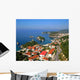 Aerial Parga Greece Ocean View Wall Decal