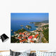 Aerial Parga Greece Ocean View Wall Decal