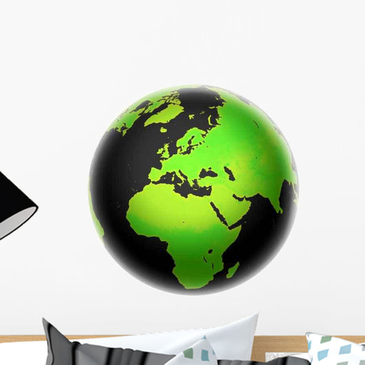 Green World Wall Decal