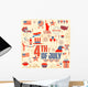 4th of July design element Wall Mural