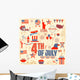 4th of July design element Wall Mural