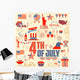 4th of July design element Wall Mural