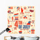 4th of July design element Wall Mural