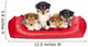 American Collie Welpen im Hundebett Wall Decal