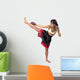 Female Muay Thai fighter Wall Decal