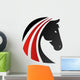 horse logo silhouette head symbol icon Wall Decal