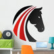 horse logo silhouette head symbol icon Wall Decal
