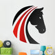 horse logo silhouette head symbol icon Wall Decal