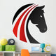horse logo silhouette head symbol icon Wall Decal
