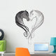 Horse Head Heart Wall Decal