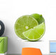 Citrus lime fruit isolated on white background cutout Wall Decal