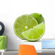 Citrus lime fruit isolated on white background cutout Wall Decal