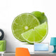Citrus lime fruit isolated on white background cutout Wall Decal