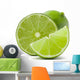 Citrus lime fruit isolated on white background cutout Wall Decal