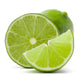 Citrus lime fruit isolated on white background cutout Wall Decal