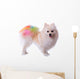 Pomeranian Dog Grooming Colorful Tail Wall Decal