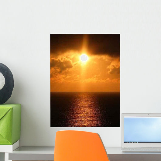 Sunset Orange Wall Decal