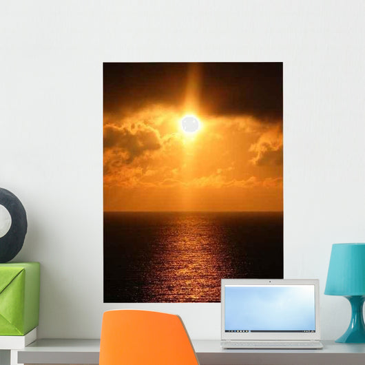 Sunset Orange Wall Decal