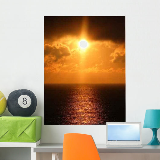 Sunset Orange Wall Decal