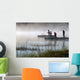 Early Morning Fishing Autumn Wall Decal