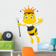 Queen bee cartoon Wall Decal