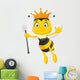 Queen bee cartoon Wall Decal