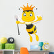 Queen bee cartoon Wall Decal