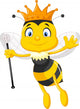 Queen bee cartoon Wall Decal