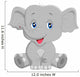 Cute Baby Elephant Cartoon Wall Decal