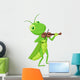Grasshopper with a Violin Wall Decal