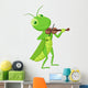 Grasshopper with a Violin Wall Decal