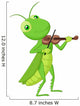 Grasshopper with a Violin Wall Decal