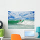 Athletic surfer with board Wall Mural