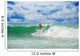 Athletic surfer with board Wall Mural