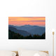 Sunset over Fog Wall Decal