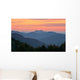 Sunset over Fog Wall Decal