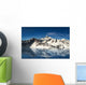 Majestic snow covered mountains reflecting in the water Wall Mural