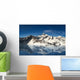 Majestic snow covered mountains reflecting in the water Wall Mural
