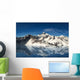 Majestic snow covered mountains reflecting in the water Wall Mural