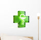 Cross and snake Wall Decal
