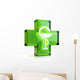 Cross and snake Wall Decal