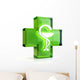 Cross and snake Wall Decal