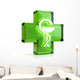 Cross and snake Wall Decal