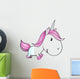 Cute Unicorn Pony Illustration Wall Decal