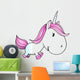 Cute Unicorn Pony Illustration Art Wall Decal