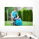 Father Racing around Park Wall Decal