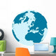 Blue Globe Wall Decal