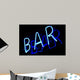 Abstract Neon Sign Bar Wall Mural