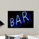 Abstract Neon Sign Bar Wall Mural
