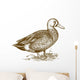 vector engraving duck on white background Wall Decal